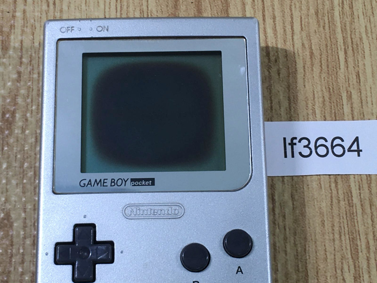 lf3664 Plz Read Item Condi GameBoy Pocket Silver Game Boy Console Japan