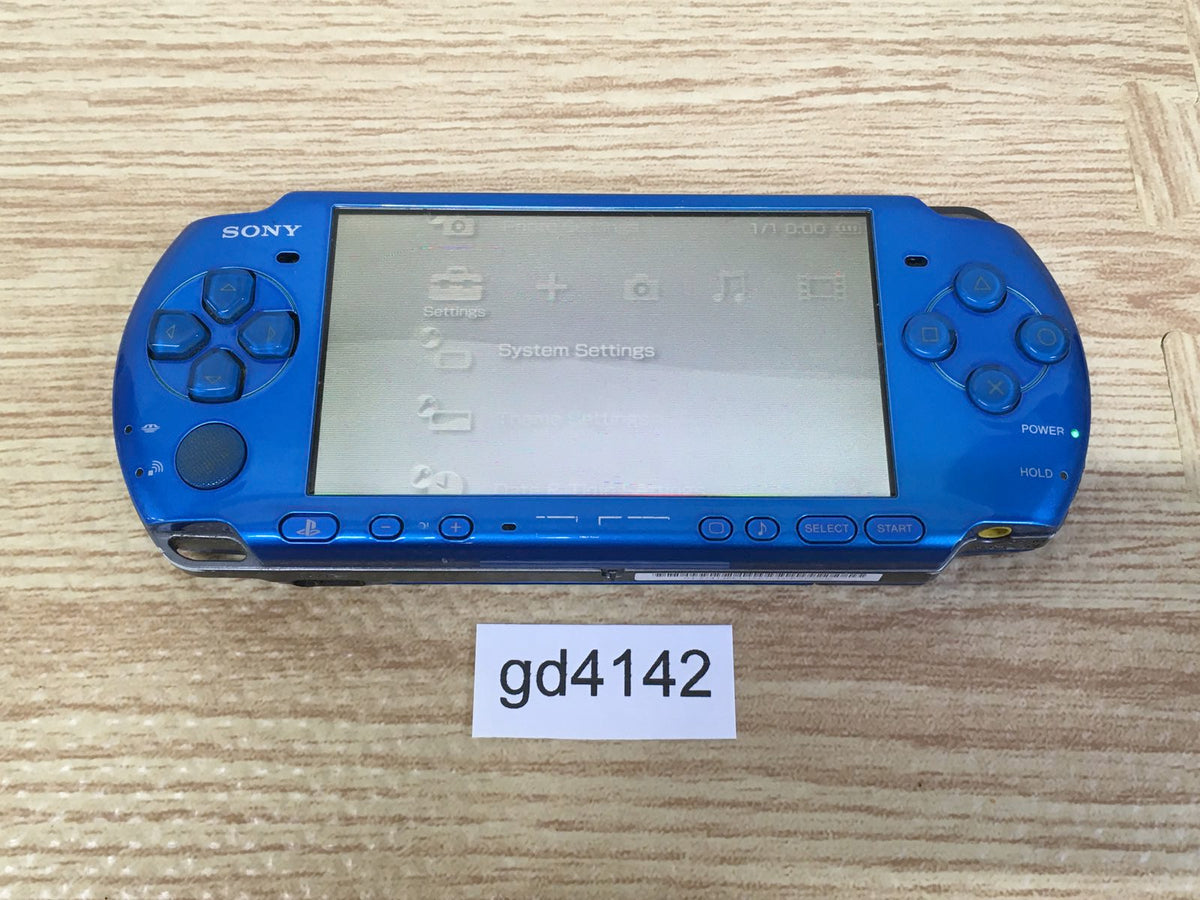 gd4142 Plz Read Item Condi PSP-3000 VIBRANT BLUE SONY PSP Console Japa –  J4U.co.jp