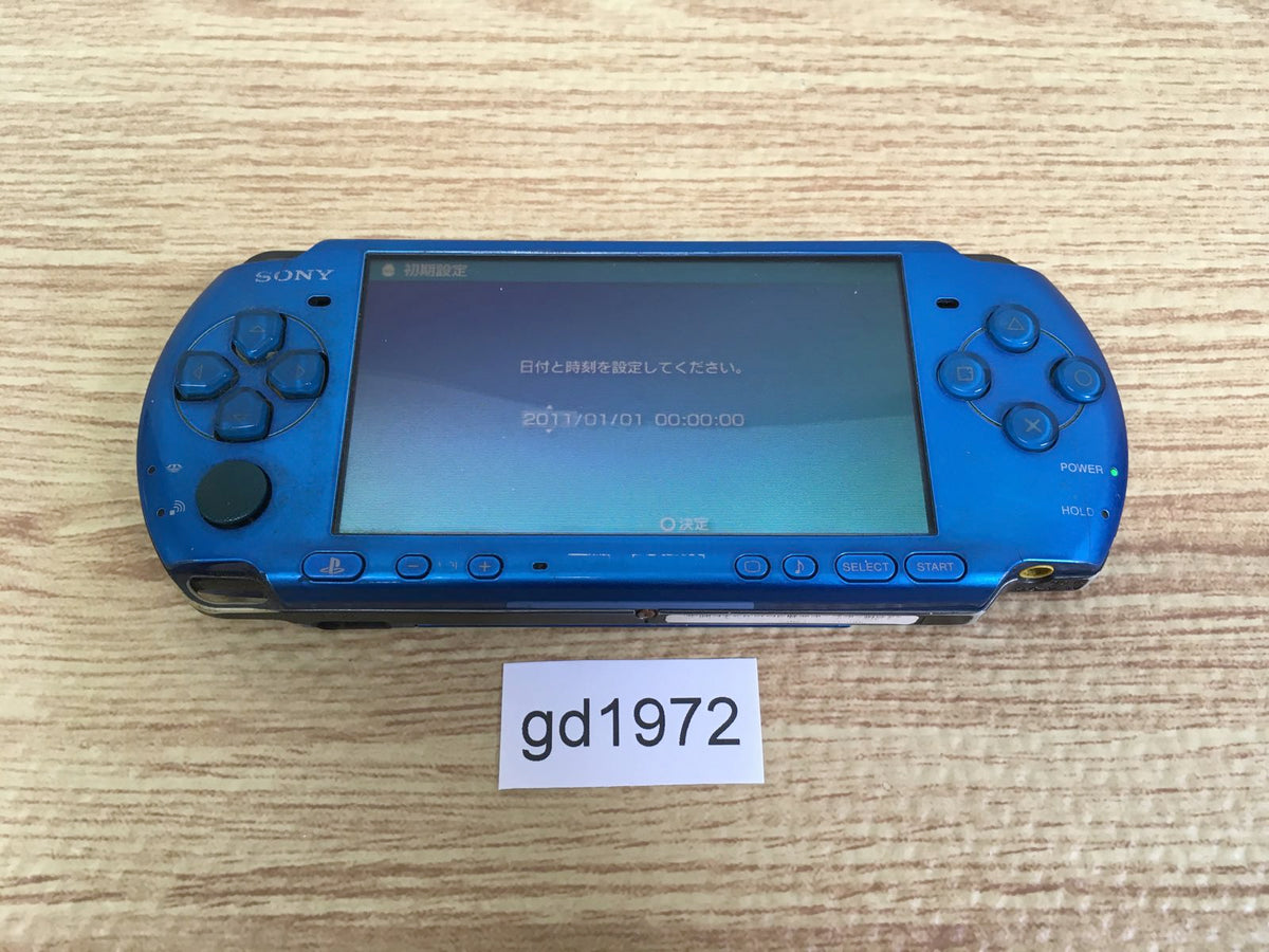 gd1972 Plz Read Item Condi PSP-3000 VIBRANT BLUE SONY PSP Console Japan