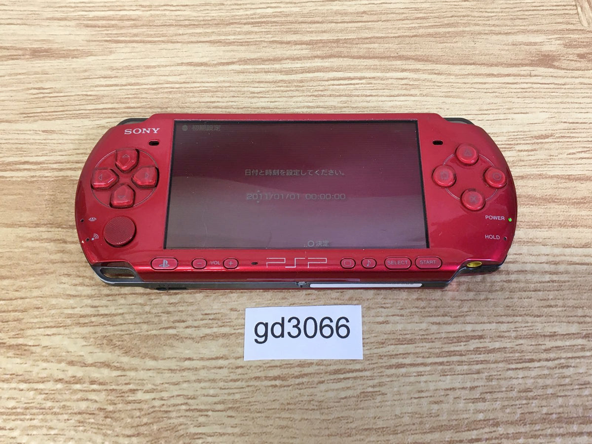 gd3066 Plz Read Item Condi PSP-3000 RADIANT RED SONY PSP Console Japan –  J4U.co.jp