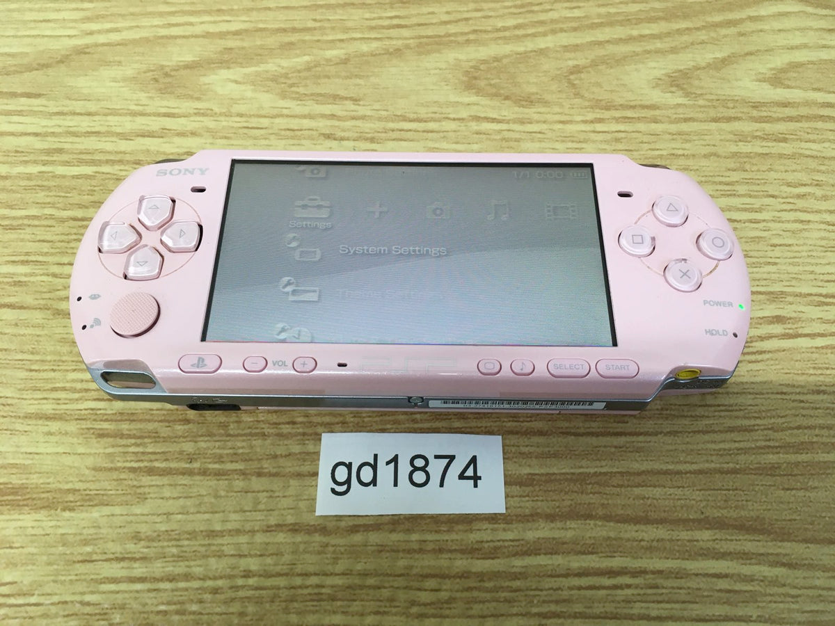 gd1874 Plz Read Item Condi PSP-3000 BLOSSOM PINK SONY PSP Console Japan