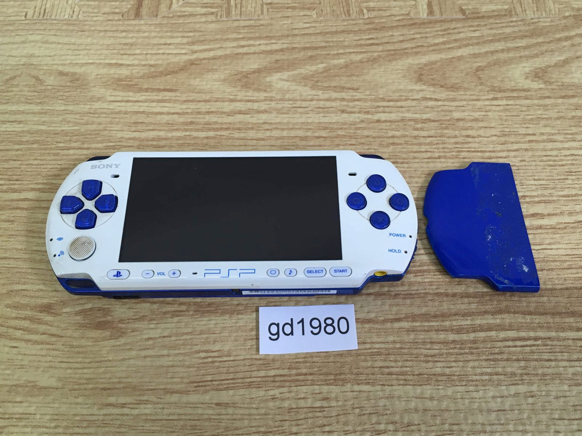 gd1980 Not Working PSP-3000 WHITE & BLUE SONY PSP Console Japan