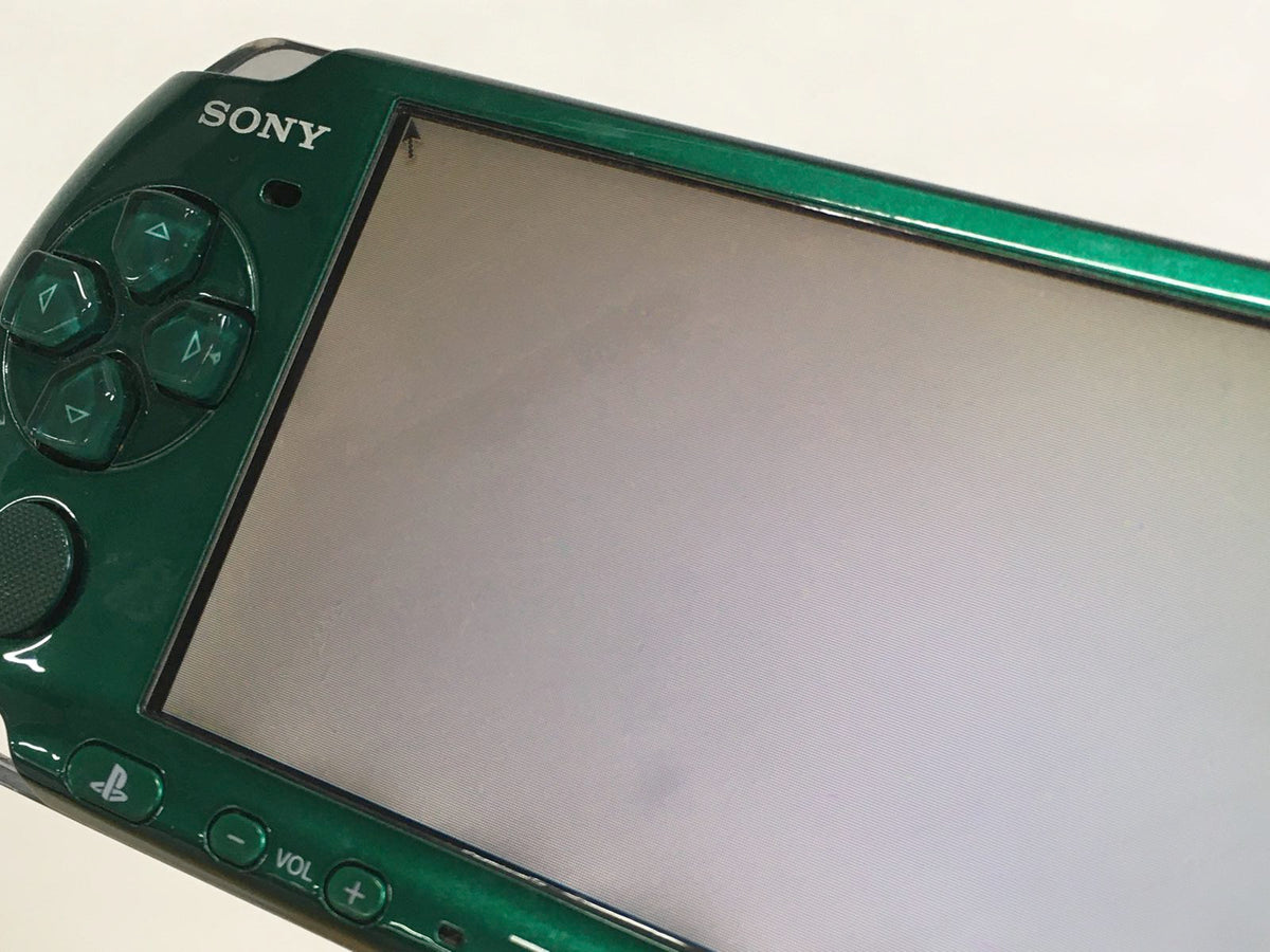gd1652 Plz Read Item Condi PSP-3000 SPIRITED GREEN SONY PSP Console Japan