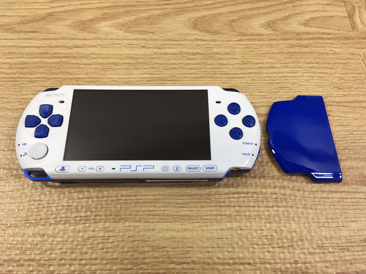 gd1658 Plz Read Item Condi PSP-3000 WHITE & BLUE SONY PSP Console Japan