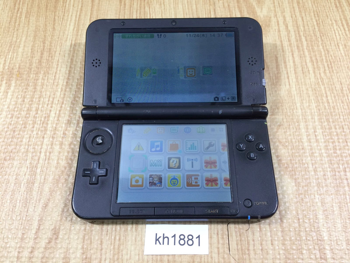 kh1881 Plz Read Item Condi Nintendo 3DS LL XL 3DS Blue Black 