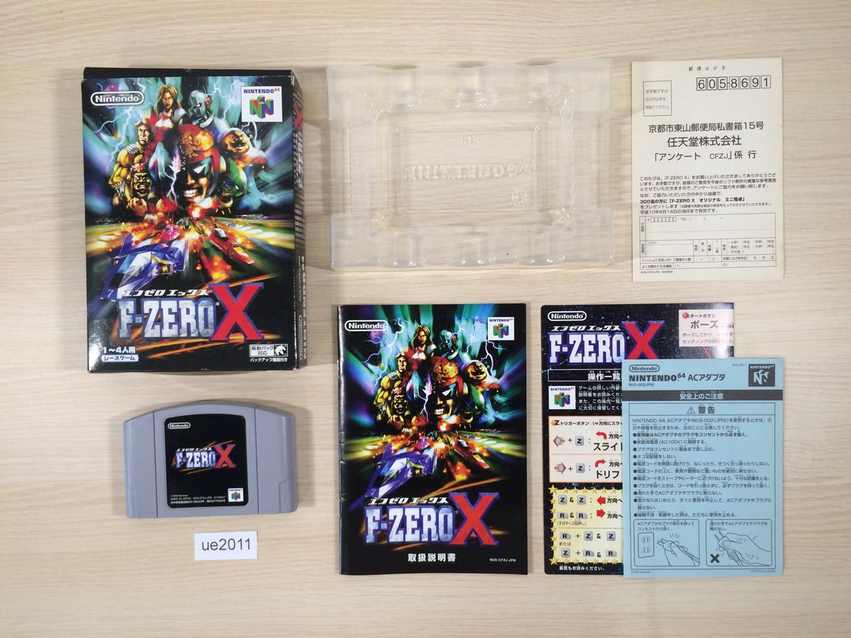 ue2011 F-Zero X BOXED N64 Nintendo 64 Japan