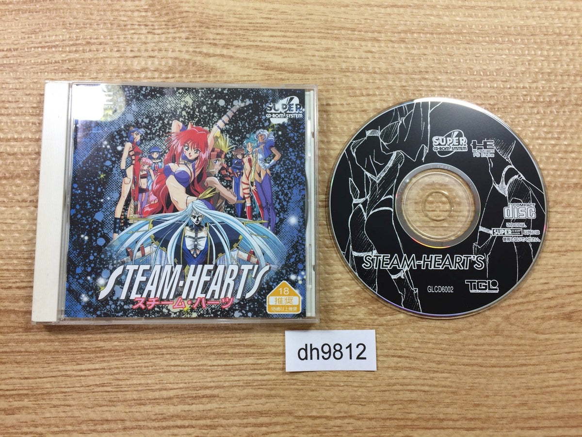 dh9812 Steam Hearts SUPER CD ROM 2 PC Engine Japan