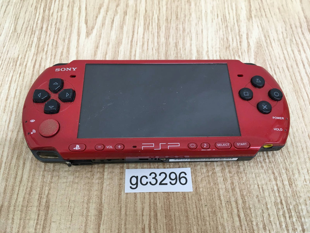 gc3296 Not Working PSP-3000 RED & BLACK SONY PSP Console Japan