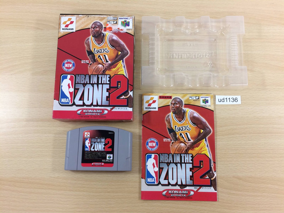 ud1136 NBA In The Zone 99 NBA In The Zone 2 BOXED N64 Nintendo 64 Japan