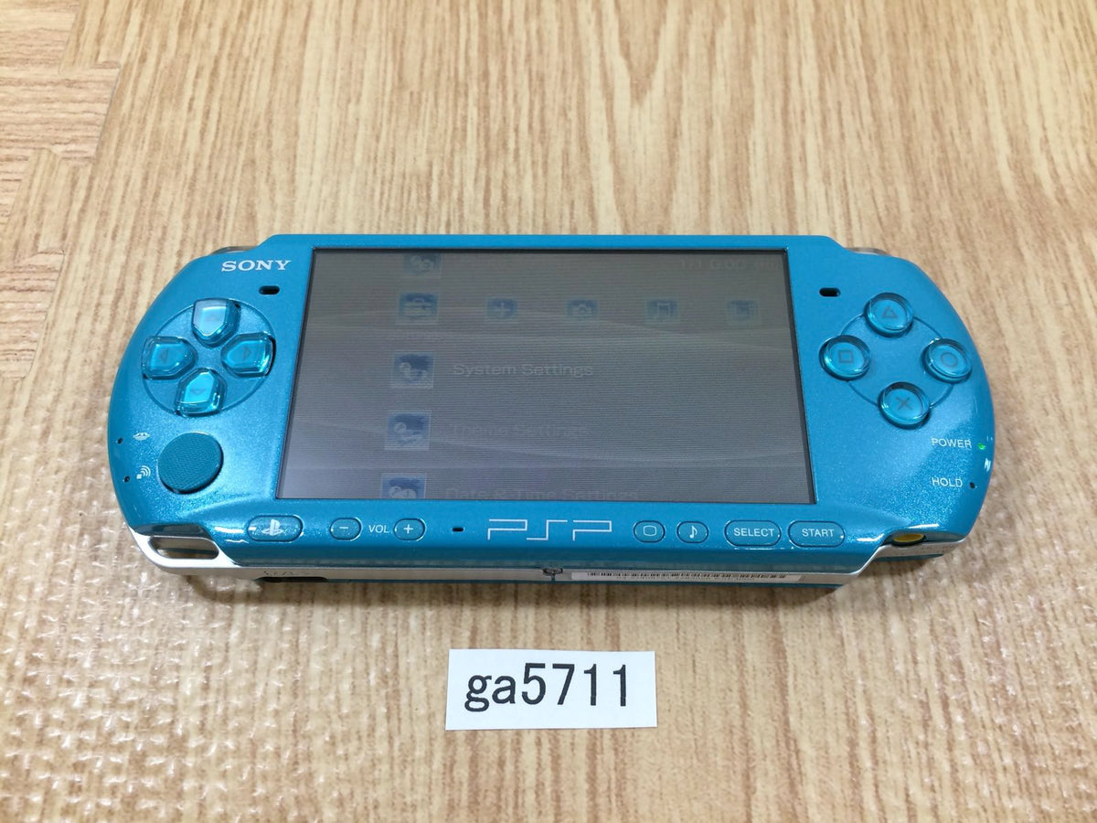 ga5711 No Battery PSP-3000 TURQUOISE GREEN SONY PSP Console Japan