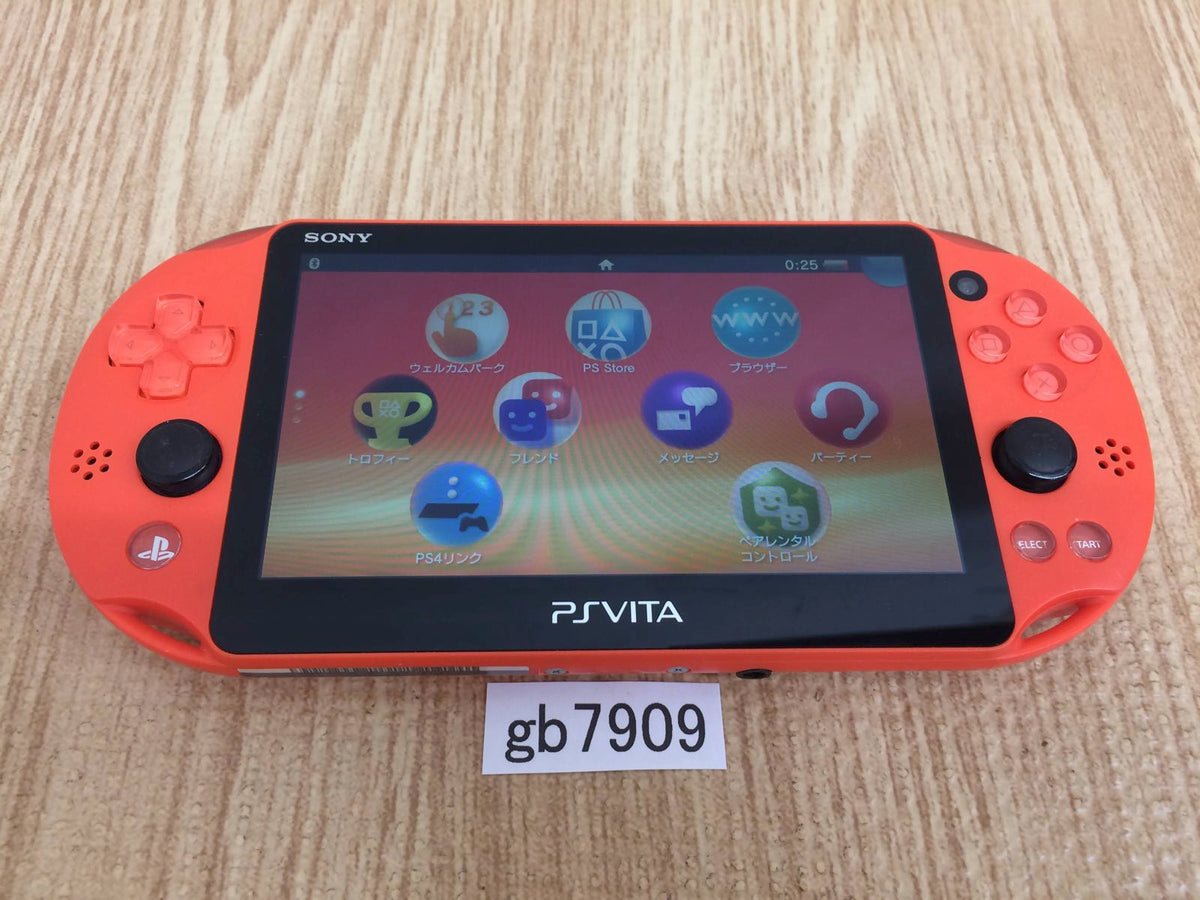 Orange SONY Playstation PS Vita 2000 / Good / Slim PCH-2000 Japan Console  only