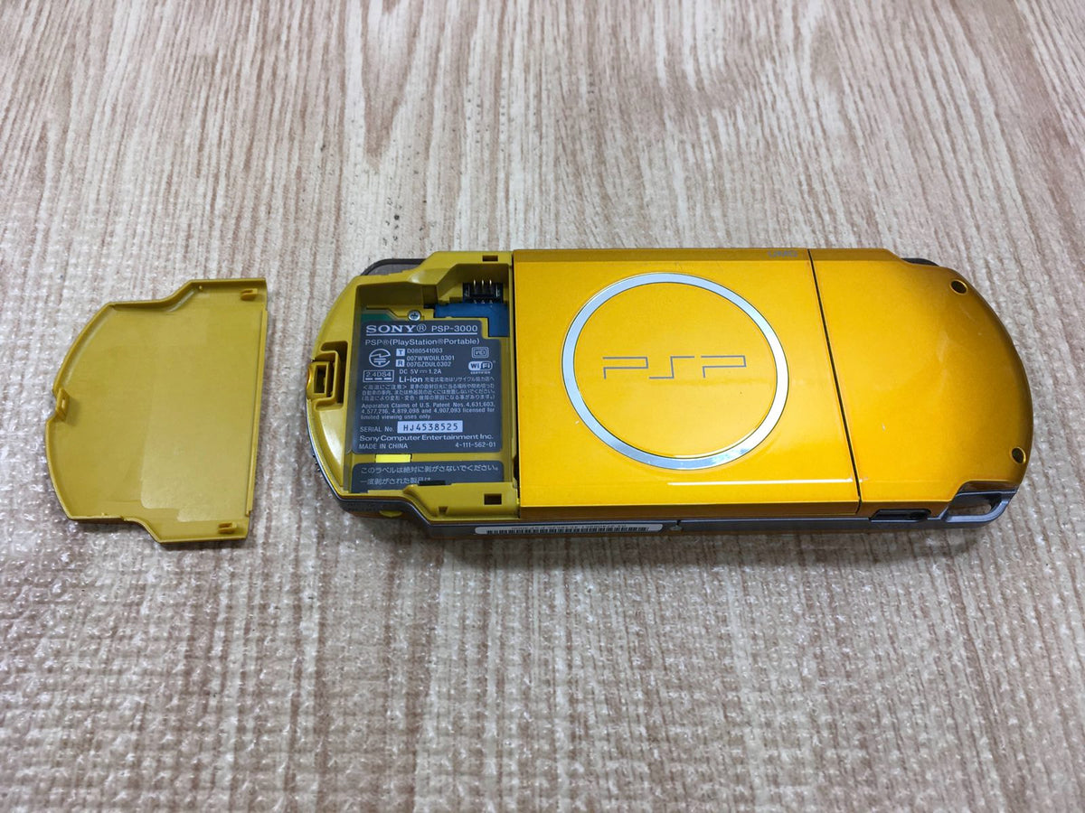 gc4166 No Battery PSP-3000 BRIGHT YELLOW SONY PSP Console Japan