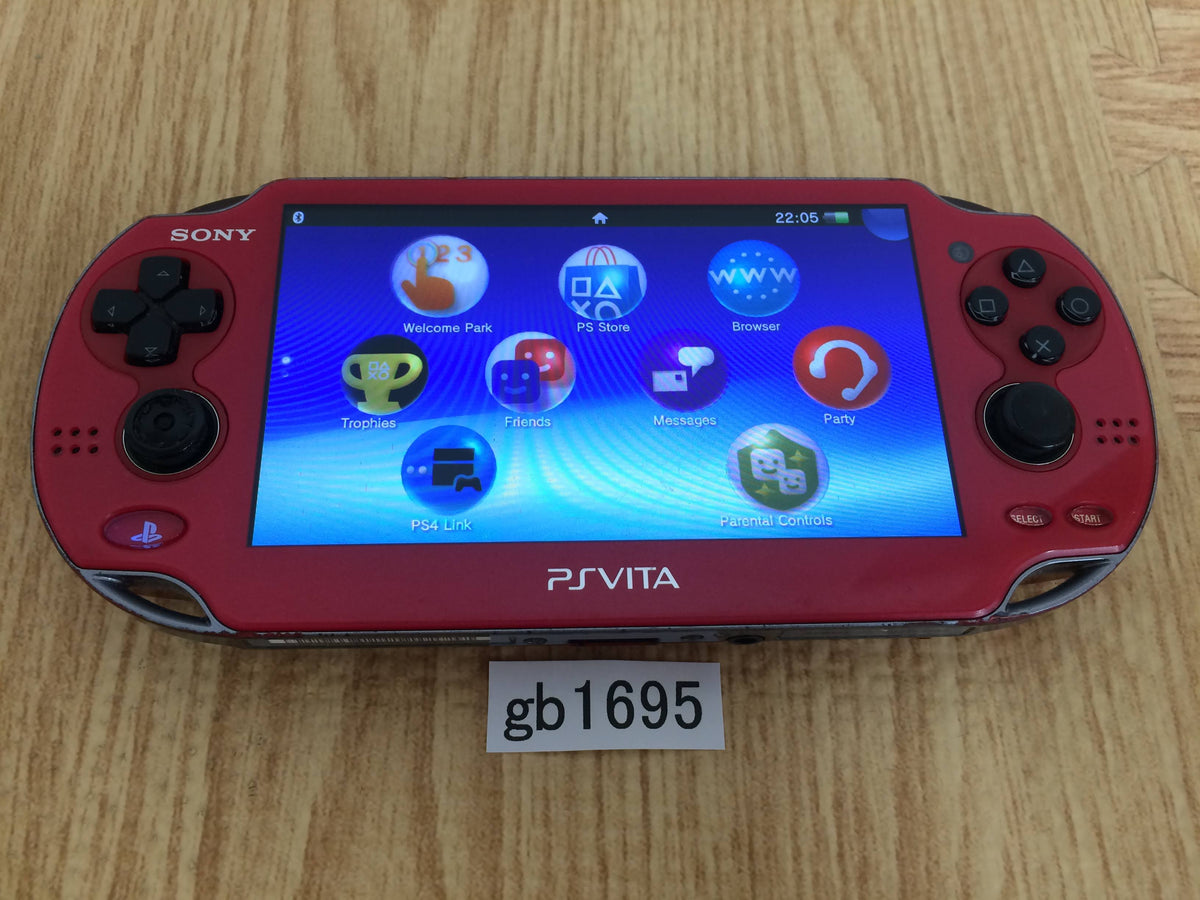 gb1695 PS Vita PCH-1000 COSMIC RED SONY PSP Console 