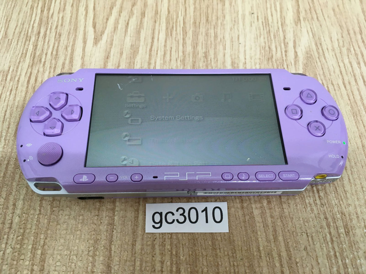 gc3010 No Battery PSP-3000 Lilac Purple SONY PSP Console Japan