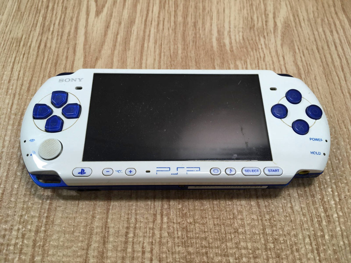 gc3396 Plz Read Item Condi PSP-3000 WHITE & BLUE SONY PSP Console 