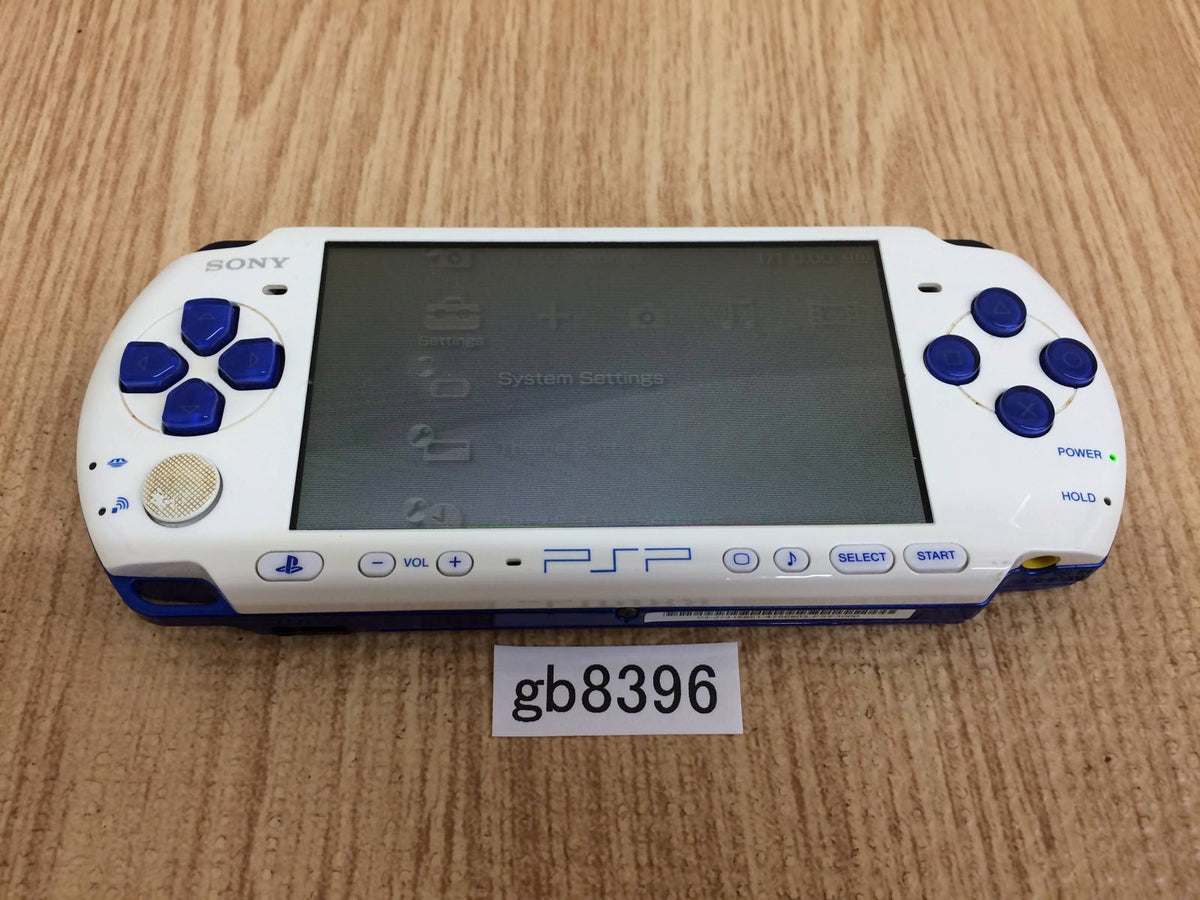 gb8396 No Battery PSP-3000 WHITE & BLUE SONY PSP Console Japan