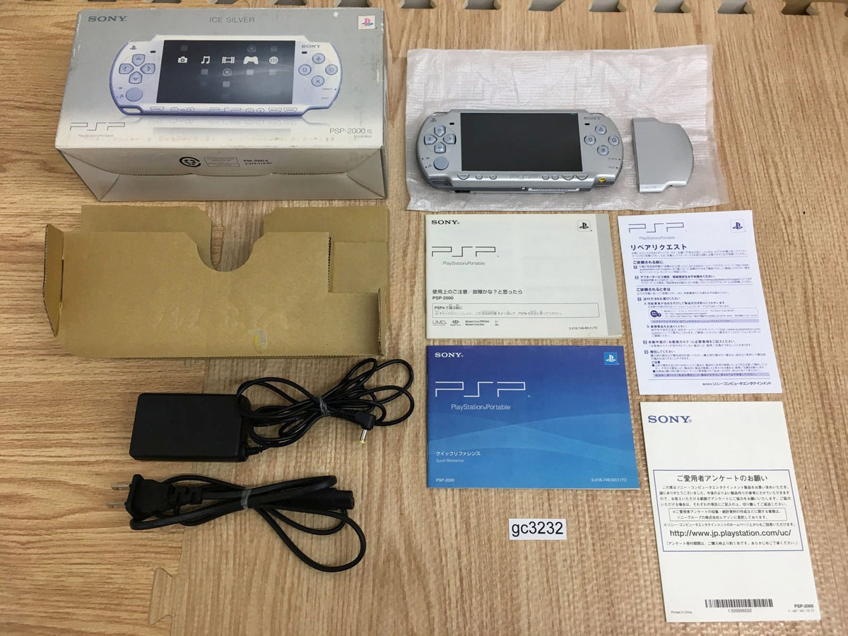 gc3232 PSP-2000 ICE Silver BOXED SONY PSP Console Japan – J4U.co.jp