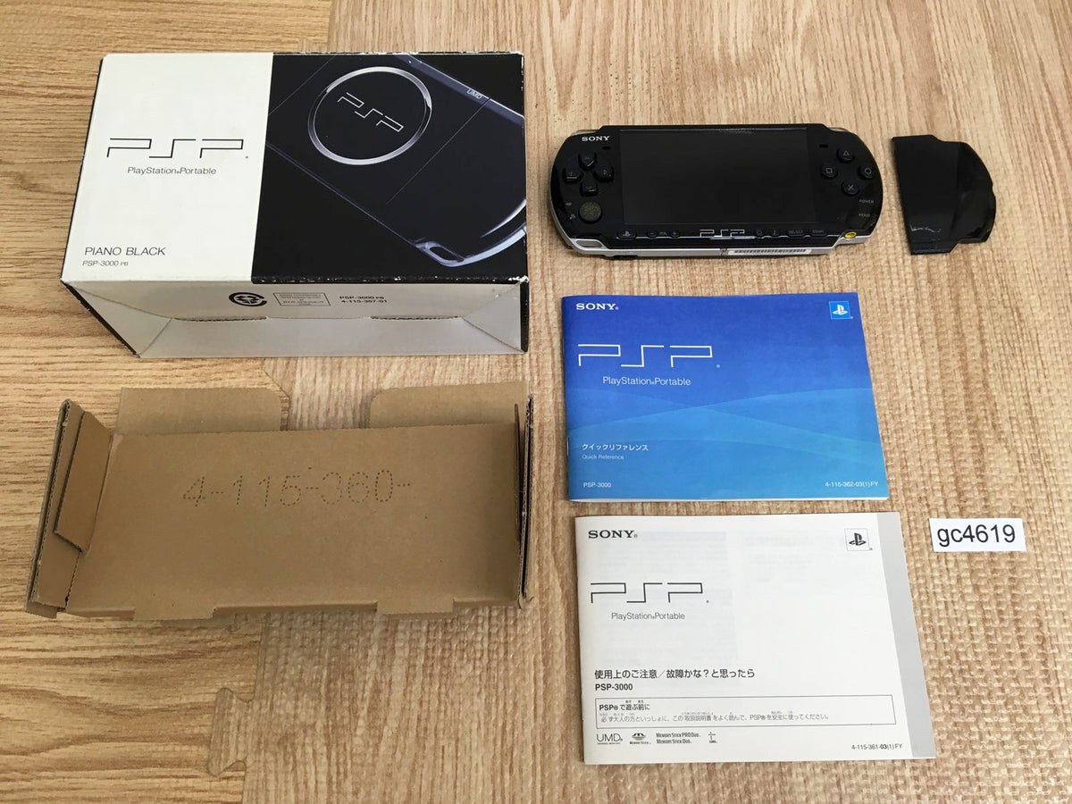 gc4619 PSP-3000 PIANO BLACK BOXED SONY PSP Console Japan –