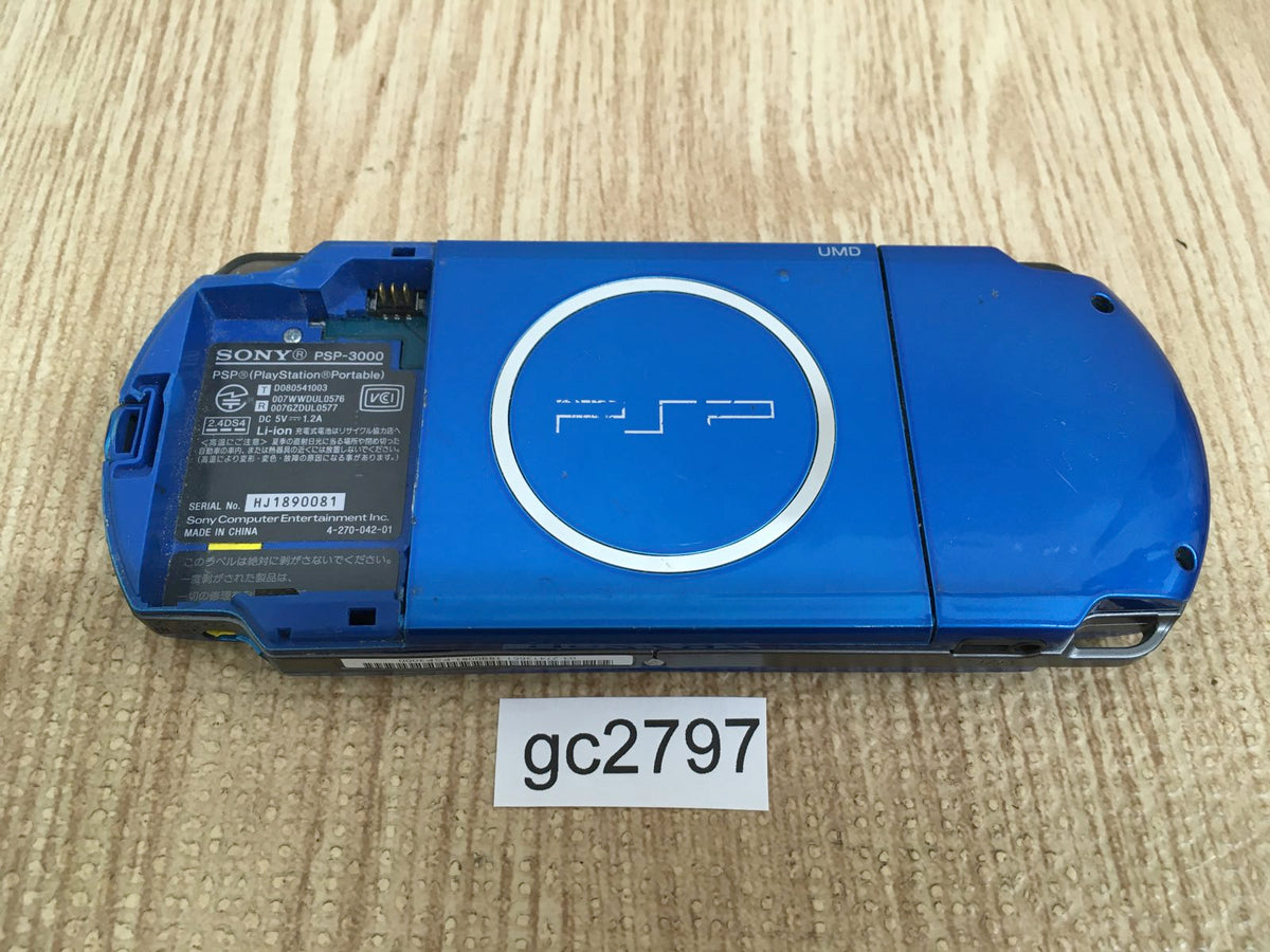 gc2797 Not Working PSP-3000 VIBRANT BLUE SONY PSP Console Japan