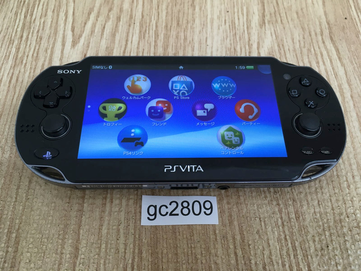 gc2809 PS Vita PCH-1000 CRYSTAL BLACK SONY PSP Console Japan – J4U