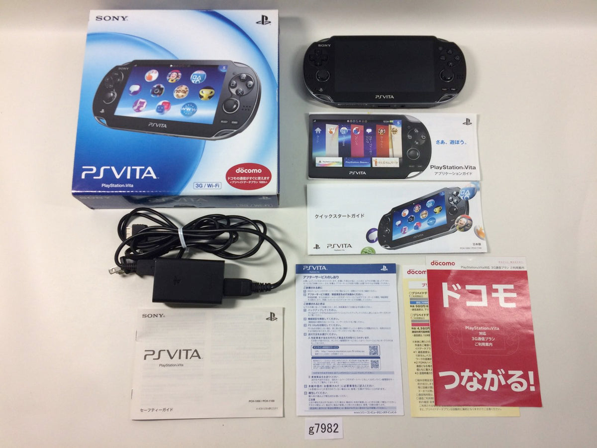 PS Vita PCH-1000 PCH-1100 Crystal Black 3G/Wi-Fi Model Console