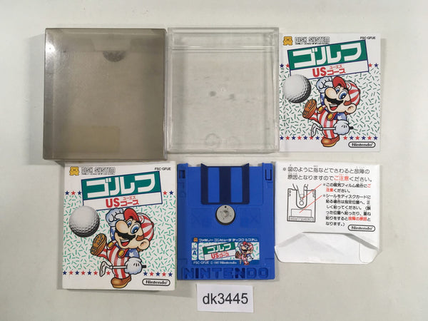 dk3445 Golf U.S. Course BOXED Famicom Disk Japan