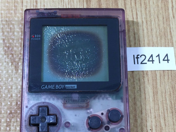 lf2414 Plz Read Item Condi GameBoy Pocket Clear Purple Console Japan