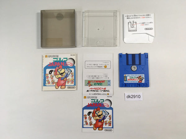 dk2910 Golf Japan Course BOXED Famicom Disk Japan