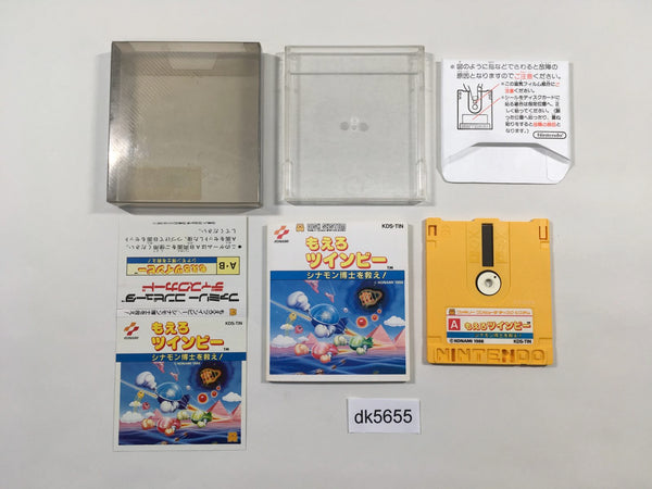 dk5655 Stinger Moero Twinbee BOXED Famicom Disk Japan