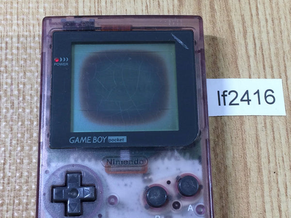 lf2416 Plz Read Item Condi GameBoy Pocket Clear Purple Console Japan
