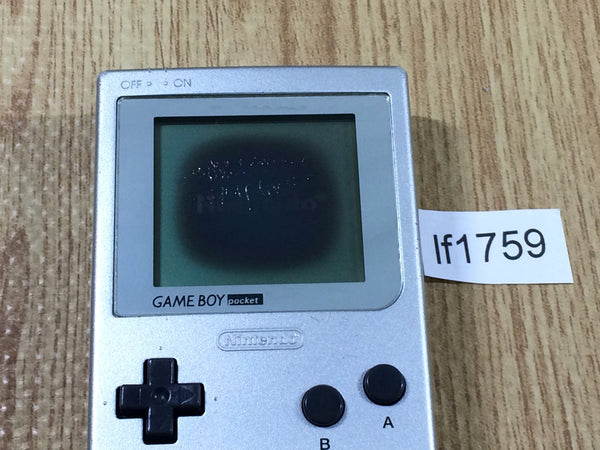 lf1759 Plz Read Item Condi GameBoy Pocket Silver Game Boy Console Japan