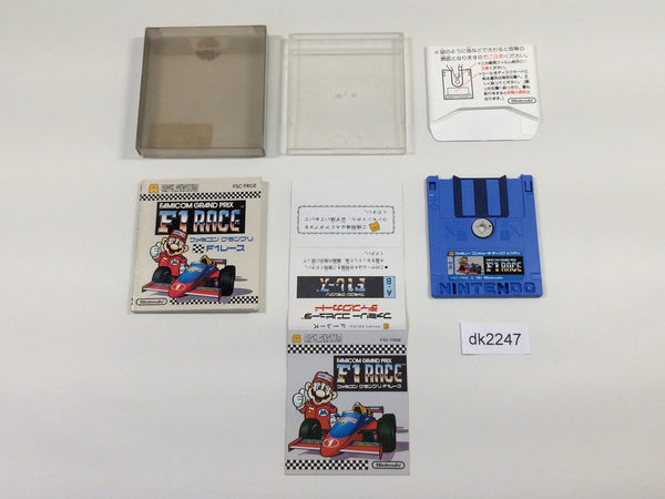 dk2247 Famicom Grand Prix F-1 Race BOXED Famicom Disk Japan