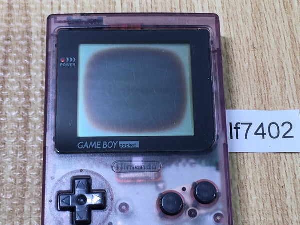 lf7402 Plz Read Item Condi GameBoy Pocket Clear Purple Console Japan