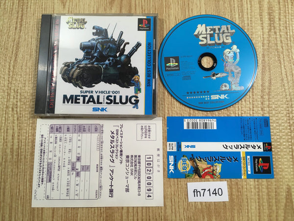 fh7140 Metal Slug Super Vehicle 001 SNK Best Collection PS1 Japan