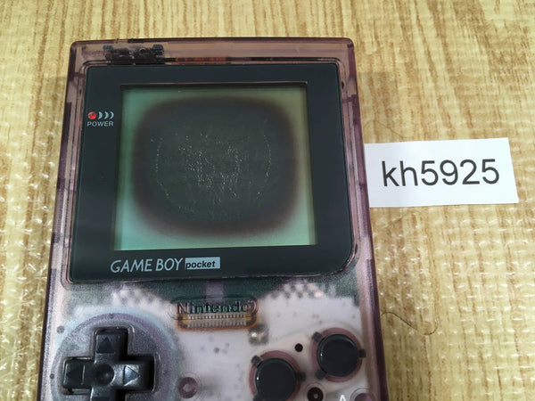 kh5925 Plz Read Item Condi GameBoy Pocket Clear Purple Console Japan