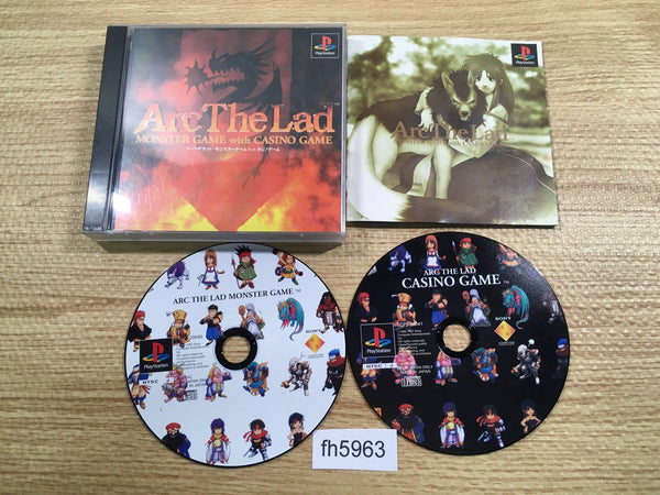 fh5963 Arc The Lad Monster Game With Casino Game PS1 Japan