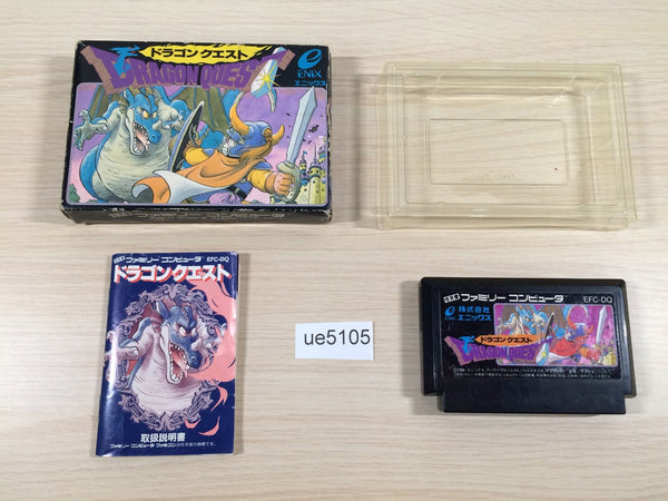 ue5105 Dragon Quest 1 BOXED NES Famicom Japan