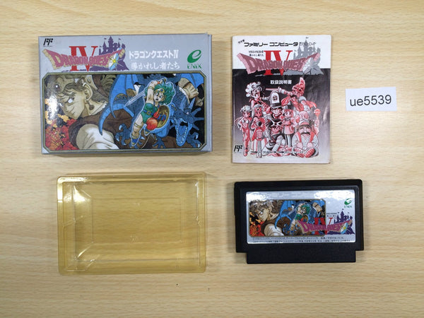 ue5539 Dragon Quest IV 4 BOXED NES Famicom Japan