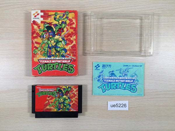 ue5226 Teenage Mutant Ninja Turtles TMNT BOXED NES Famicom Japan