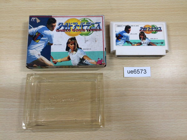 ue6573 Top Players Tennis World Super Tennis BOXED NES Famicom Japan