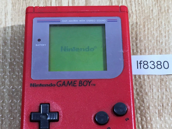 lf8380 Plz Read Item Condi GameBoy Bros. Red Game Boy Console Japan