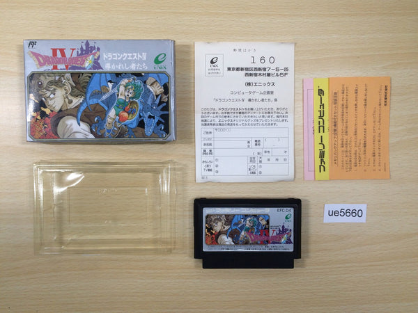 ue5660 Dragon Quest IV 4 BOXED NES Famicom Japan