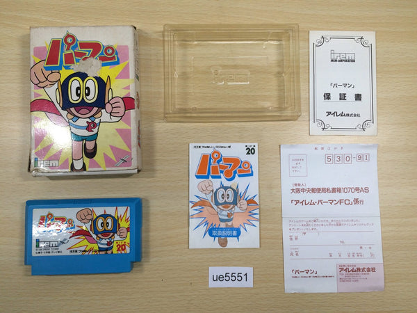 ue5551 Perman Irem BOXED NES Famicom Japan