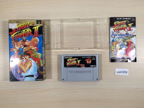 ue4369 Street Fighter II 2 BOXED SNES Super Famicom Japan