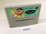 si6201 Crayon Shinchan Arashi wo Yobu Enji SNES Super Famicom Japan