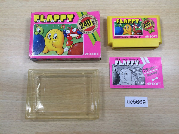 ue5669 Flappy BOXED NES Famicom Japan