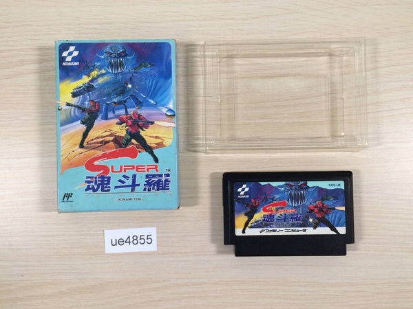 ue4855 Super Contra BOXED NES Famicom Japan