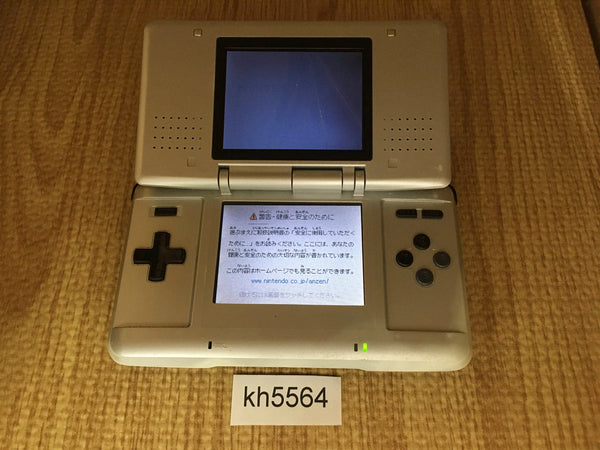 kh5564 Plz Read Item Condi Nintendo DS Platinum Silver Console Japan