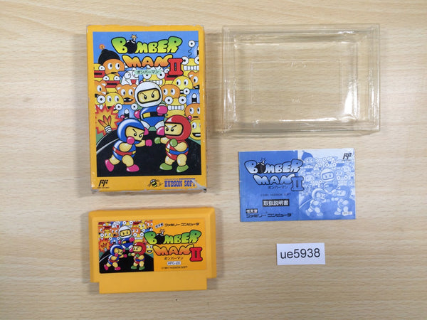 ue5938 Bomberman II 2 BOXED NES Famicom Japan