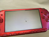 gd4759 Plz Read Item Condi PSP-3000 RADIANT RED SONY PSP Console Japan